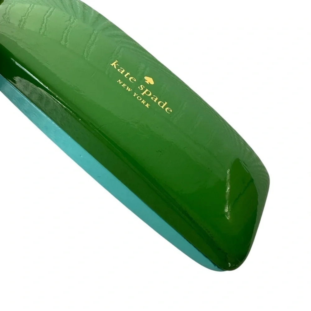 Kate Spade Green and Blue Hard Cover Eyeglass Case